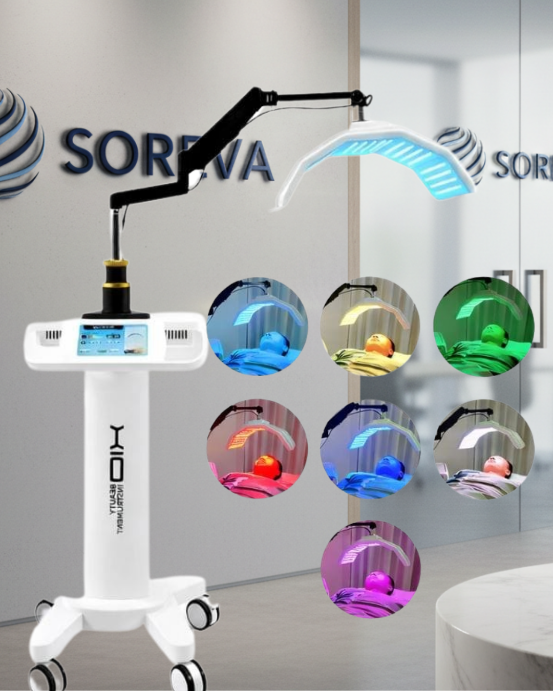 Yüz ve Saç LED PDT – Profesyonel LED Işık Terapisi Cihazı