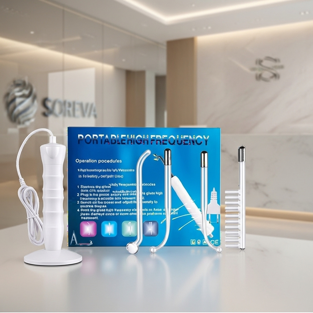 High Frequency Yüksek Frekans Cilt Bakım Cihazı 7 Başlıklı