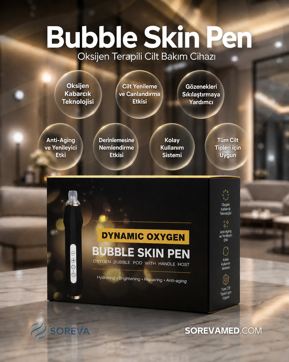 Bubble Skin Pen Oksijenli Cilt Bakım Kalemi