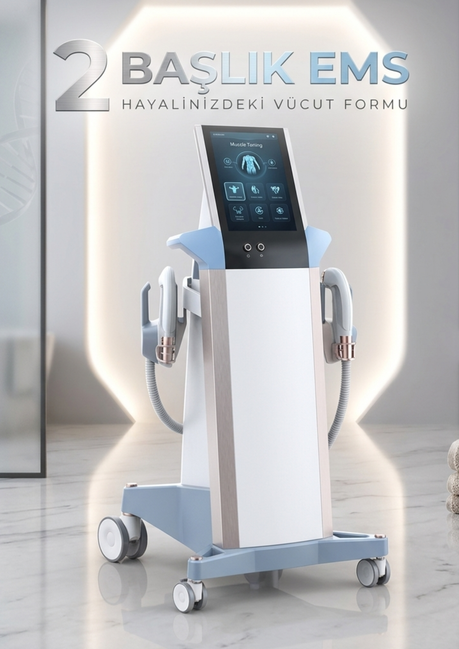 EMS Slim Pro 2 Başlıklı Vücut Şekillendirme Cihazı - Görsel 2